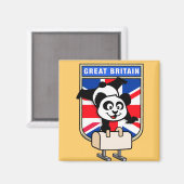 UK Pommel Paard Panda Magneet (Voorkant / Achterkant)