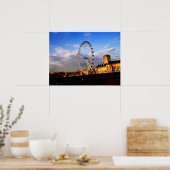 (UK) Prachtige LONDON EYE Poster (Keuken)
