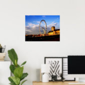 (UK) Prachtige LONDON EYE Poster (Thuiskantoor)
