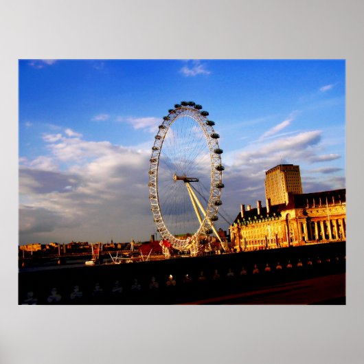 (UK) Prachtige LONDON EYE Poster (Voorkant)
