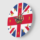 UK Queen Crown Wall klok (Hoek)