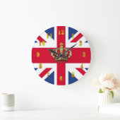 UK Queen Crown Wall klok (Huis)