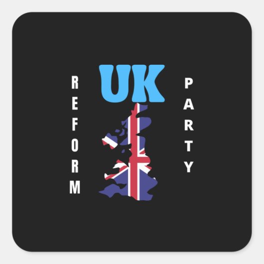 UK Reform Party Vierkante Sticker (Voorkant)