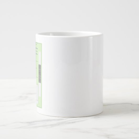 UK RX Voorschrift Beker - Gepersonaliseerde Grappi Grote Koffiekop (Voorkant)