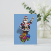 UK Santa Claus Feestdagenkaart (Staand voorkant)