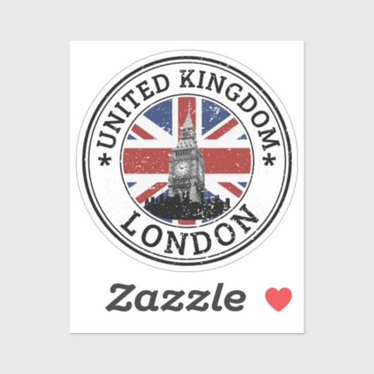 UK Seal Sticker Ronde Vlag Voor Laptop Boek... (Vel)