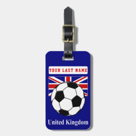 UK Soccer Bagagelabel (voeg je adres toe op de ach