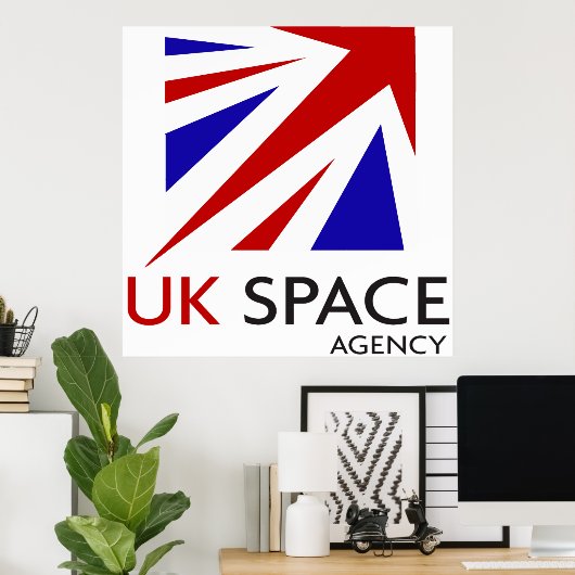 UK Space Agency Poster (Thuiskantoor)