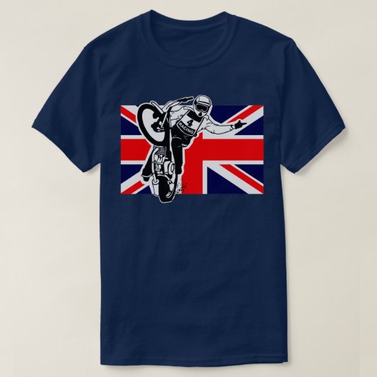 UK Speedway Motorcycle RacingTShirt  T-shirt (Design voorkant)