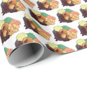 UK Sunday Roast Dinner Brits Engels Pub Food Cadeaupapier (Rol Hoek)