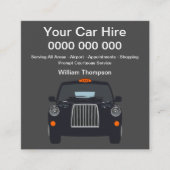 UK Taxi Service Simple Visitekaartjes (Voorkant)