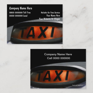 UK Taxi Visitekaartjes