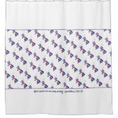 UK UNION JACK Aanpasbare Schriftuur Douchegordijn (Voorkant)