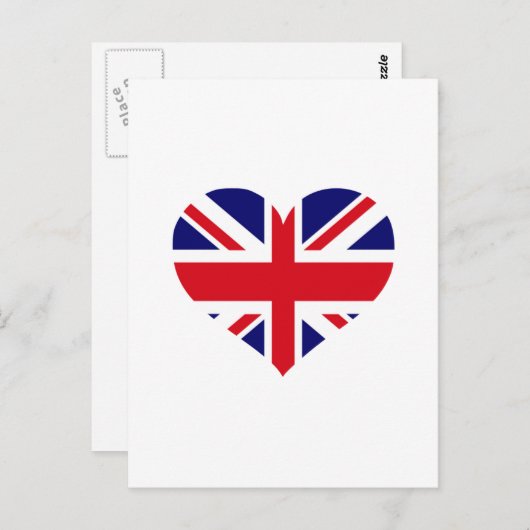UK Union Jack Briefkaart (Voorkant / Achterkant)