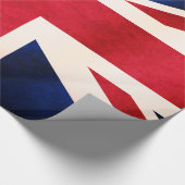 UK Union Jack British Distress Grunge Flag Cadeaupapier (Hoek)