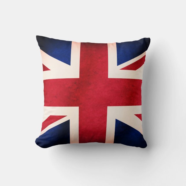 UK Union Jack British Distress Grunge Flag Kussen (Voorkant)