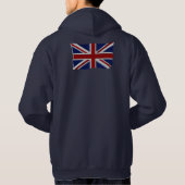 UK UNION JACK BRITISH FLAG Patriotic Hoodie (Achterkant)