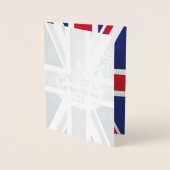 UK Union Jack British Wedding ThMED Folie Kaarten (Voorkant)