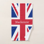 UK Union Jack Brits Thema Gepersonaliseerd Bad Handdoek (Handdoek)