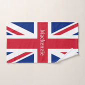 UK Union Jack Brits Thema Gepersonaliseerd Bad Handdoek (Handdoek)