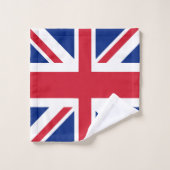 UK Union Jack Brits thema gepersonaliseerd Bad Handdoek (Wasdoekje)