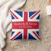 UK Union Jack Flag British Personalized Wedding Kussen (Deken)