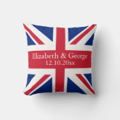 UK Union Jack Flag British Personalized Wedding Kussen (Voorkant)