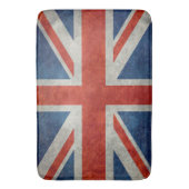 UK Union Jack Flag in retro stijl  texturen Badmat (Voorkant Verticaal)