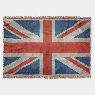 UK Union Jack Flag in retro stijl  texturen Deken