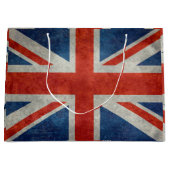 UK Union Jack Flag in retro stijl  texturen Groot Cadeauzakje (Voorkant)