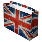 UK Union Jack Flag in retro stijl  texturen Groot Cadeauzakje (Achterkant Gekanteld)