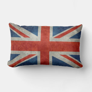 UK Union Jack Flag in retro stijl  texturen Kussen