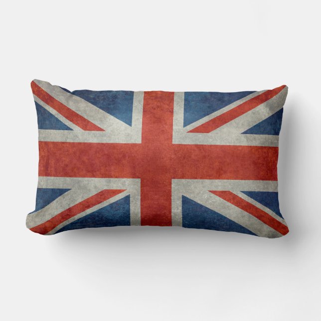 UK Union Jack Flag in retro stijl  texturen Kussen (Voorkant)