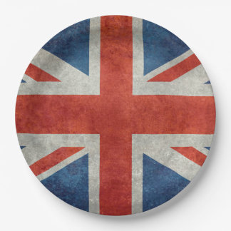 UK Union Jack Flag in retro stijl  texturen Papieren Bordje