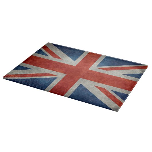UK Union Jack Flag in retro stijl  texturen Snijplank (Hoek)