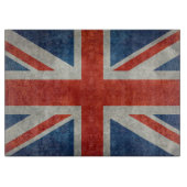 UK Union Jack Flag in retro stijl  texturen Snijplank (Voorkant)