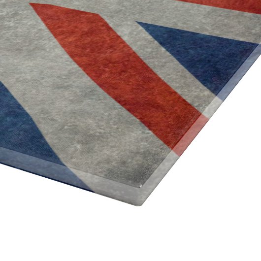 UK Union Jack Flag in retro stijl texturen Snijplank (Hoek)