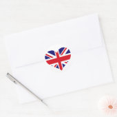 UK Union Jack Ronde Sticker (Envelop)
