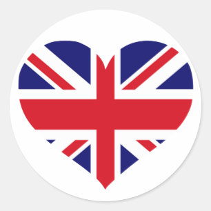 UK Union Jack Ronde Sticker