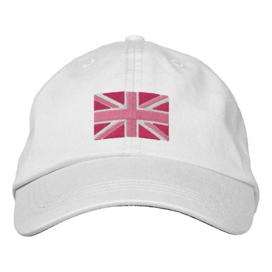 UK Union Jack Vlag In Roze Pet (Voorkant)