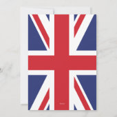 UK Union Jack Wedding Britain Gold Crown Aankondiging (Achterkant)