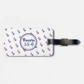 UK UNION VLAG Vertrouw op de Heer Spreuken 3 Bagag Bagagelabel (Achterkant horizontaal)