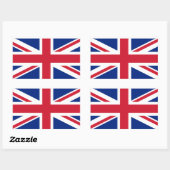 UK United Kingdom Union Jack Flag Rechthoekige Sticker (Vel)