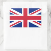 UK United Kingdom Union Jack Flag Rechthoekige Sticker (Tas)