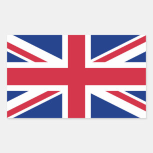 UK United Kingdom Union Jack Flag Rechthoekige Sticker