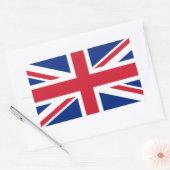 UK United Kingdom Union Jack Flag Rechthoekige Sticker (Envelop)