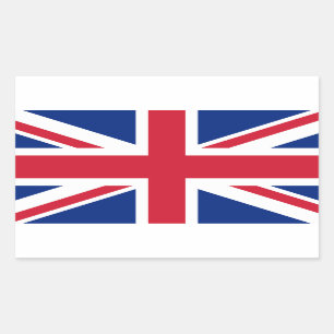 UK United Kingdom Union Jack Flag Rechthoekige Sticker