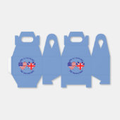 UK USA Hart Vlaggen Mijn Land Mijn Erfgoed Bedankdoosjes (Uitgevouwen)