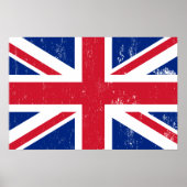UK Verenigd Koninkrijk Engeland Engels Vlag Poster (Voorkant)