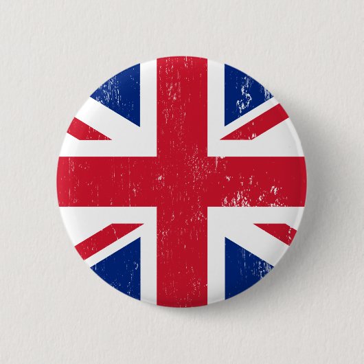 UK Verenigd Koninkrijk Engeland Engels Vlag Ronde Button 5,7 Cm (Voorkant)